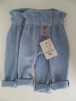 Baby legging - jongetje legging - winter - blauw - maat 62 - ( handgemaakt Sweet Baby Bedstraw )