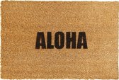 Deurmat Aloha tekst - Aloha - Deurmat kokos - Deurmat met tekst - Droogloopmat - Deurmat binnen - Deurmat funny