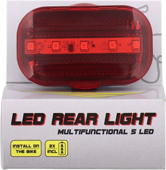 Dresco Fietsverlichtingsset - Classic - LED - Zwart van Dresco — afbeelding 5
