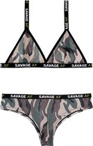 Savage AF Camouflage BH-Set - Sexy Lingerie & Kleding - Lingerie Dames