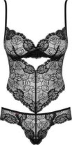 Alluria Kanten Body - Zwart - Sexy Lingerie & Kleding - Lingerie Dames