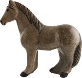 Crazy Clay Raku Classic - paard - bruin - uniek raku geglazuurd beeld