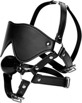 Kunstleren Masker Met Ball Gag - BDSM - Bondage