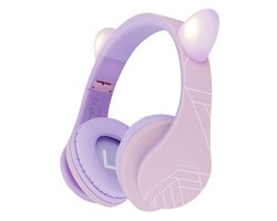 PowerLocus P2 draadloze Over-Ear Koptelefoon Inklapbaar koptelefoon voor kinderen - veilig volume van 85 dB - Bluetooth Hoofdtelefoon - Met microfoon
