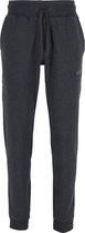 Björn Borg logo pants joggingbroek - heren jogger normale dikte - donkergrijs melange -  Maat: L