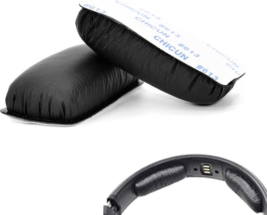 2 db fülpárna Sennheiser HD25/HD25-1 II/HD250BT, Kwmobile, fekete, ökológiai bőr, 44521.01