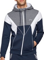 Hugo Boss Saggy 1 Vest - Mannen - donkerblauw - grijs - wit