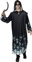 Kostuum geest - halloweenkostuum - zwarte cape - maat 54