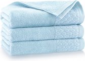 Zwoltex - Carlo - Luxe handdoek - Hemelsblauw - Antibacterieel - 100% Egyptisch katoen - 8 stuks - 50x100 cm