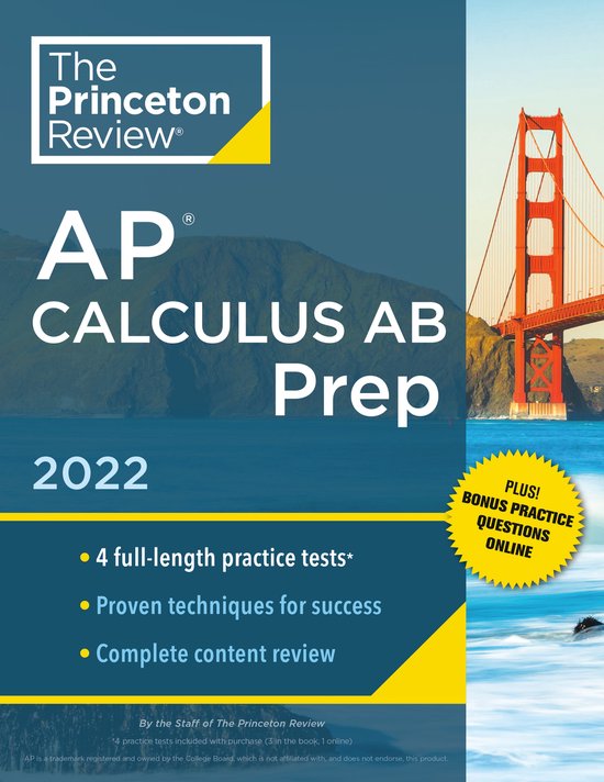 Princeton Review AP Calculus AB Prep, 2022 9780525570554 Princeton