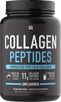 Sports Research Collagen Peptides, gehydrolyseerd en smaakloos 907g