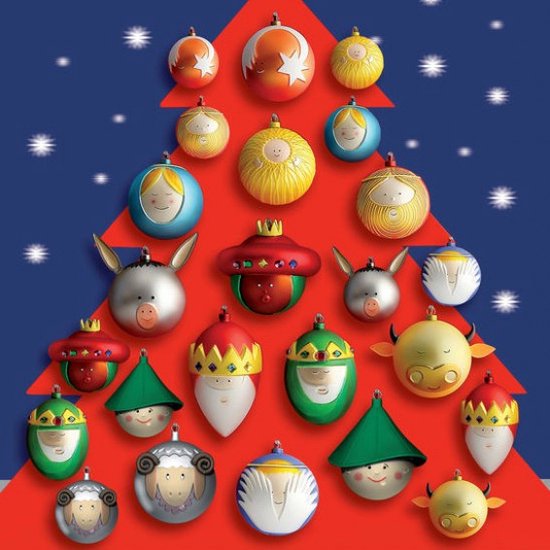 Boule de Noël Alessi Le Palle Presepe Bue - verre / or