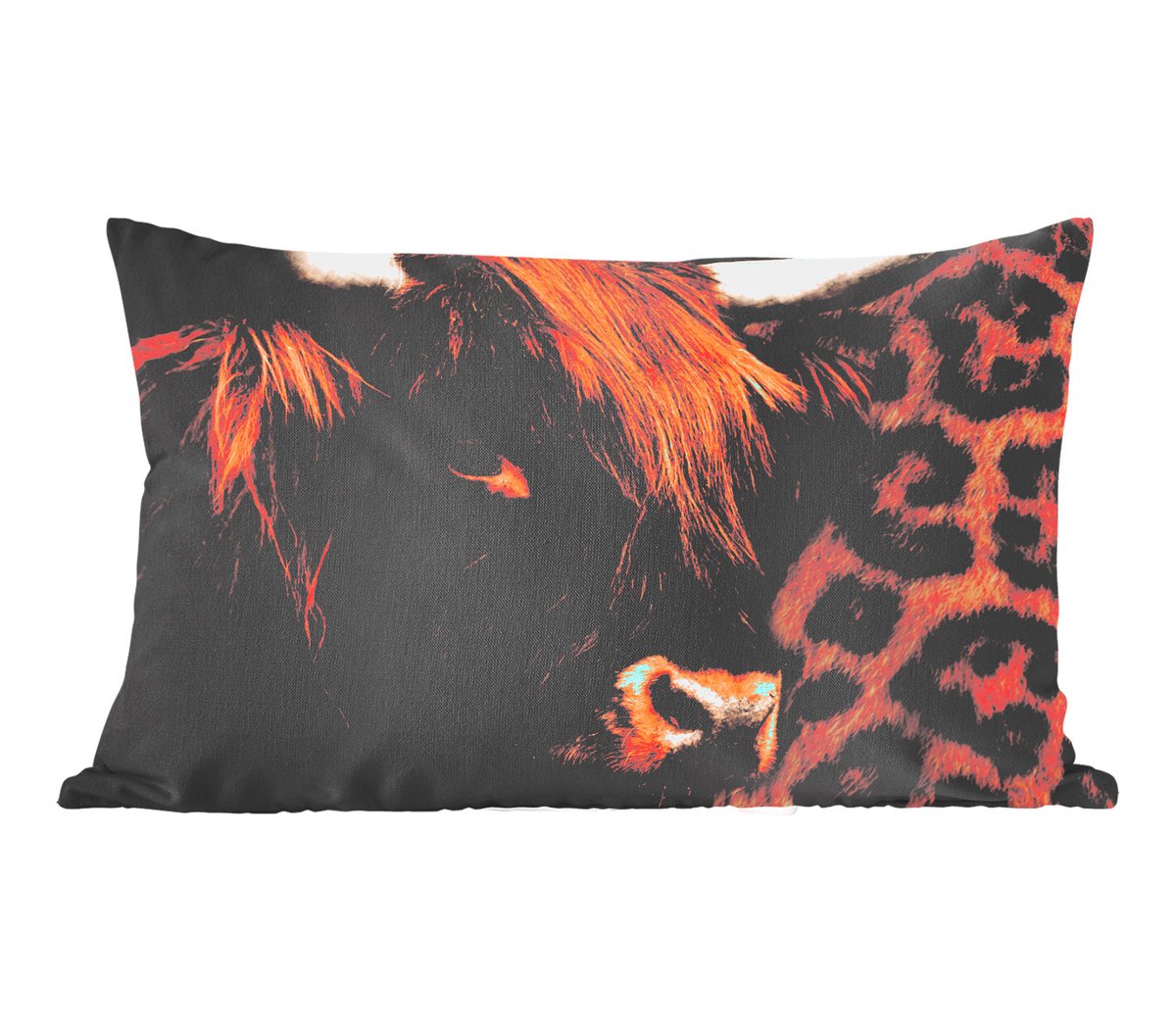 Sierkussens - Kussentjes Woonkamer - 50x30 cm - Panterprint - Schotse hooglander - Design