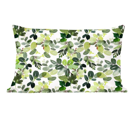 Sierkussens - Kussentjes Woonkamer - 60x40 cm - Kerst - Planten - Maretak - Kerstversiering - Kerstdecoratie voor binnen - Woonkamer