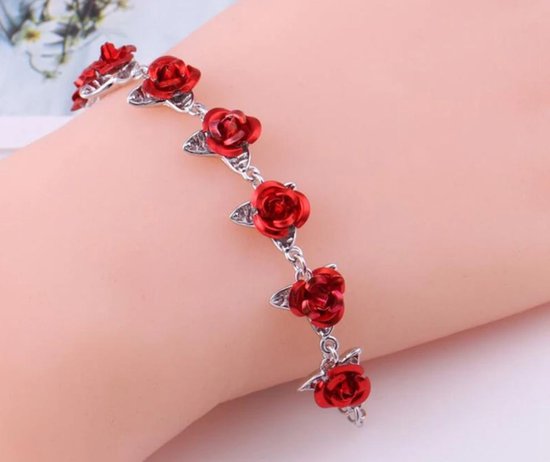 bracelet Roses - avec boîte à bijoux | bol.com