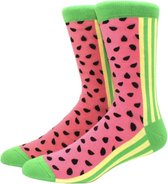 Watermeloen sokken | Grappige sokken heren/dames | Maat 40/45 - Fruit/Meloen/Eten