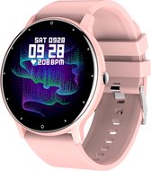 Kiraal Fit 5 - Smartwatch Dames - Stappenteller - Full Screen - Fitness Tracker - Activity Tracker - Smartwatch Android & IOS - Roze