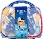 SimpleSpecials Dokterskoffer 10-delig - Kinderspeelgoed doktersset - Rollenspel verpleger - Doctor's Kit 10 stuks - Blauw
