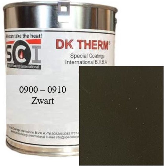 MoTip Hittebestendige Lak Zwart 800°C nodig