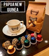 100 CUPS GODINCOFFEE PAPUA NEW GUINEA SIMBU PREMIUM A Handcrafted Medium Roast 100% ARABICA Nespresso compatible capsules  specialty koffiecups verpakt in 5 x 20 cups single origin