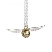 The Carat Shop - Harry Potter Zilveren Gouden Snaai - Golden Snitch Hanger Ketting