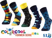 Colorcool Heren Sokken | Vormen Serie | 5 Paar | 41-45
