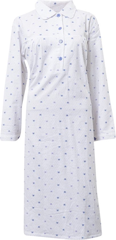 Mey Dames nachthemd blauw 170540 | Van Tilburg