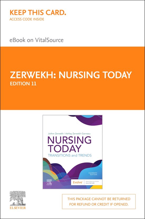 Nursing Today Elsevier eBook on Vitalsource (Retail Access Card