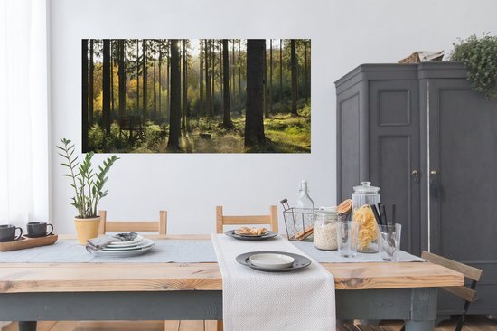 Affiche Forêt - Été - Soleil - 150x75 cm