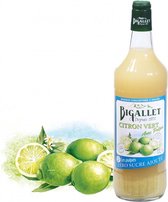 Sirop de soda sans sucre Bigallet Lime (Citron Vert) - 1000ml