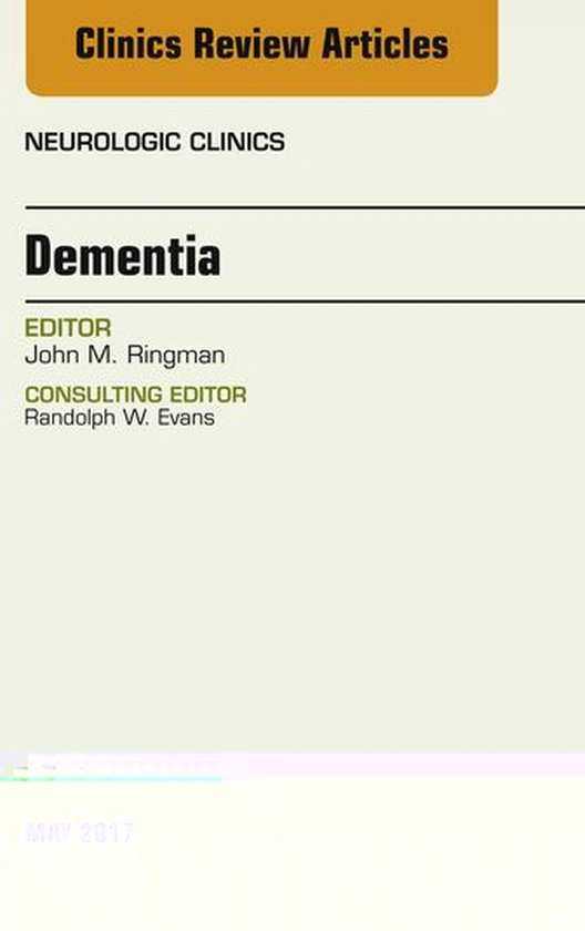 The Clinics: Radiology Volume 35-2 - Dementia, An Issue of N ... - cover