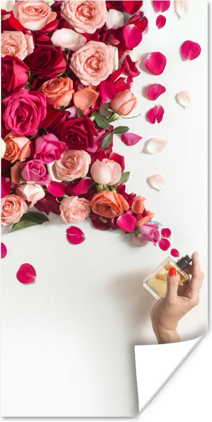 Affiche Roses - Parfum - Fleurs - 20x40 cm