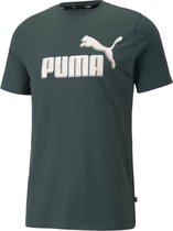 Puma Graphic T-shirt - Mannen - donker groen - wit