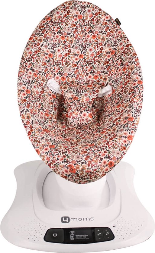 Ukje Wipstoelhoes geschikt voor 4Moms Mamaroo 4 Wipstoel - Hoes met Waterdichte Voering ter Bescherming van je Stoel - Perfecte Pasvorm - Makkelijk Wasbaar - Zacht Katoen - Roze Bloemen — afbeelding 5