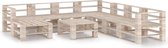 Decoways - 9-delige Loungeset pallet grenenhout