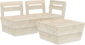 Decoways - 3-delige Loungeset pallet geïmpregneerd vurenhout