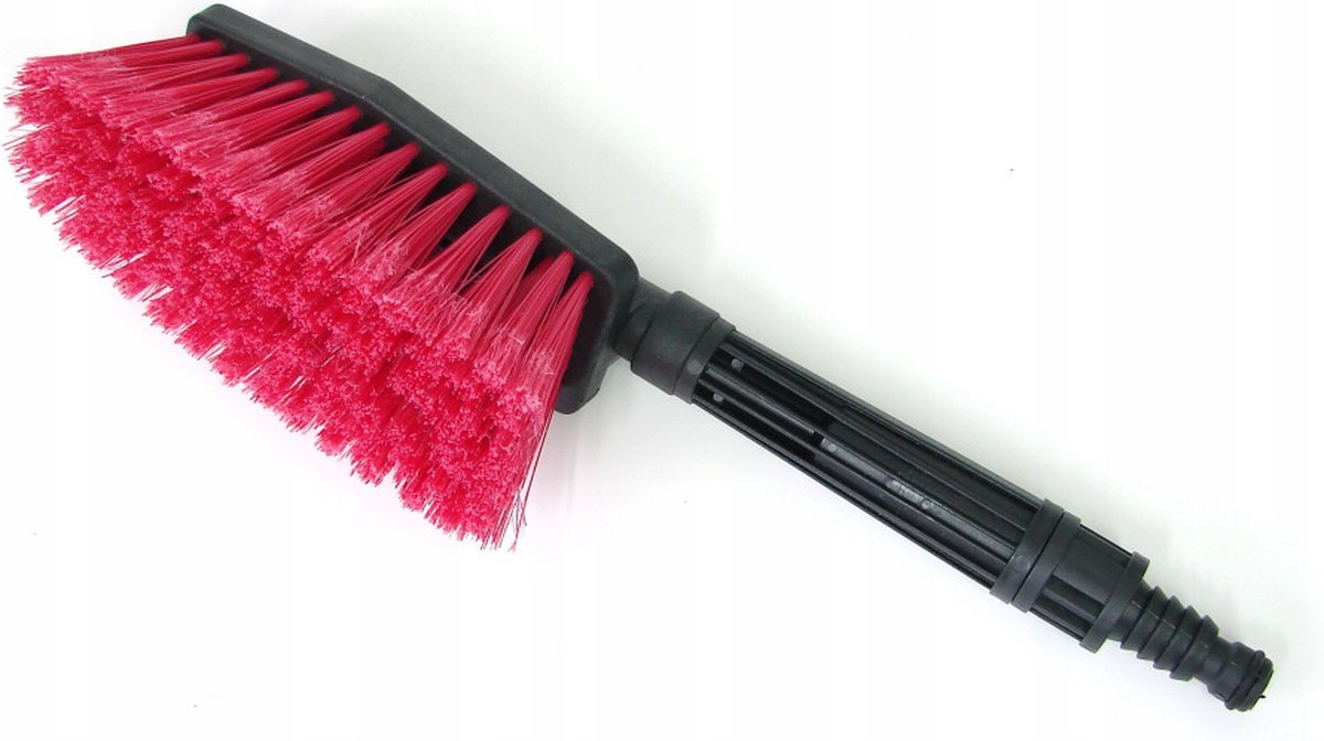 Goedkoopste Autowasborstel – Handwasborstel – Wasborstel – Met Slangaansluiting – Ramenwassen – Ramenwasser – Rood Ruitenwasser