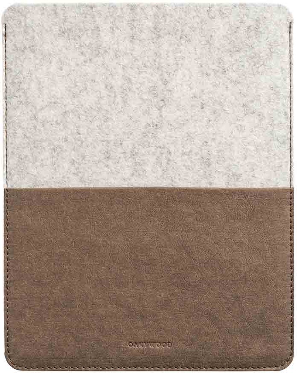Oakywood iPad Sleeve Wolvilt - Stone Grey - Compatible met 12.9" iPad Pro