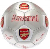 Arsenal Voetbal Handtekeningen - Maat 5 - Zilver