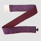 BELT STRIPE GLITTER PURPLE