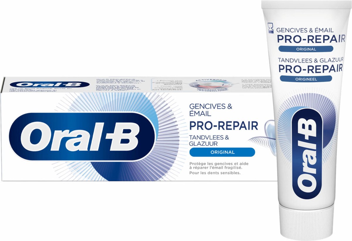 3x Oral-B Tandpasta Tandvlees & Glazuur Repair Origineel 75 ml