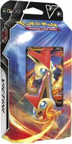 Pokémon Kaarten (60stuks) V Battle Deck Victini + 5 Pokemon Stickers | Speelgoed Boosterbox Elite Trainer Vmax Booster Box Battle Styles Shining Fates Vivid Voltage V Chilling Reig