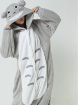Totoro onesie pak muis kostuum licht grijs - maat L-XL - Totoropak huispak