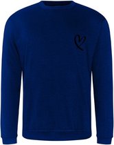 Sweater velvet black J'adore - Kobalt (S)