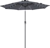 Kings Parasol Maïmi met LED verlichting kantelbaar antraciet - Ø 2.7m