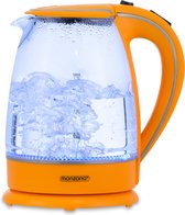 DUB Waterkoker Oranje Glas 1,7L
