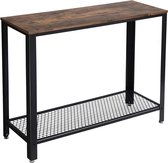 Consoletafel in industriële stijl effen