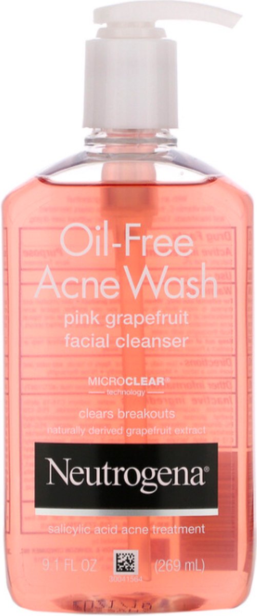Neutrogena - Oil-Free Acne Wash - Salicylic Acid Acne Treatment - Pink  Grapefruit... | bol