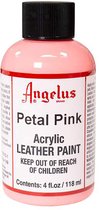 Angelus Leather Acrylic Paint - textielverf voor leren stoffen - acrylbasis - Petal Pink - 118ml