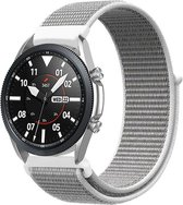 Nylon Smartwatch bandje - Geschikt voor  Samsung Galaxy Watch 3 - 45mm nylon band - zeeschelp - Strap-it Horlogeband / Polsband / Armband